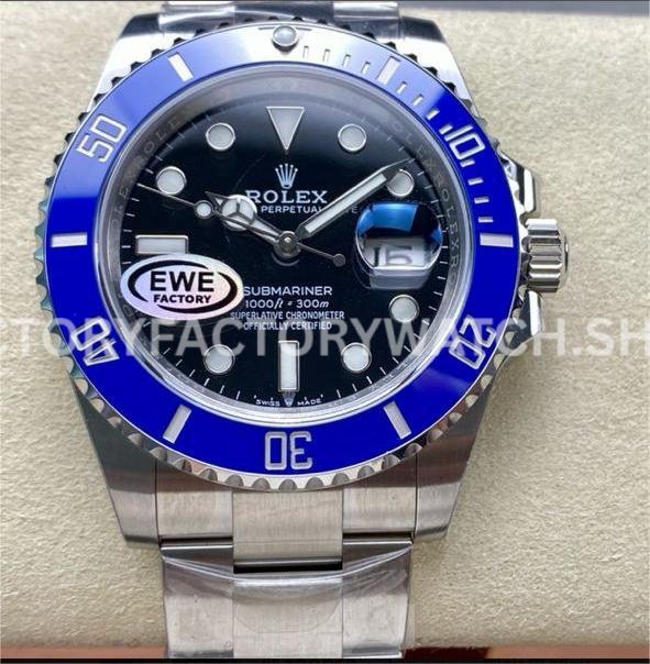 Rolex Submariner 126619LB blue bezel black dial replica 41mm