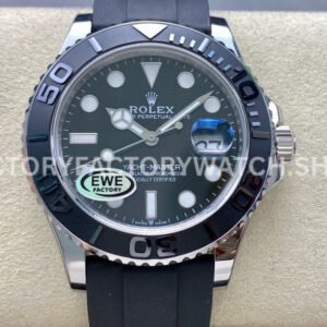 EWE Factory Rolex Yacht-Master 226659 42mm White Gold Oysterflex Black Dial Super Clone