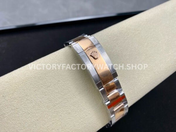 GM Factory Rolex Datejust 126201-0022 36mm Rose Gold Smooth Bezel Half Rose Gold Diamond Mop Mother Of Pearl Dial