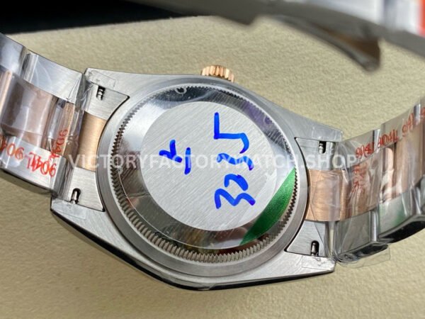 GM Factory Rolex Datejust 126201-0022 36mm Rose Gold Smooth Bezel Half Rose Gold Diamond Mop Mother Of Pearl Dial