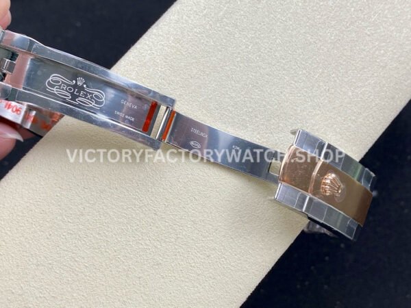 GM Factory Rolex Datejust 126201-0022 36mm Rose Gold Smooth Bezel Half Rose Gold Diamond Mop Mother Of Pearl Dial