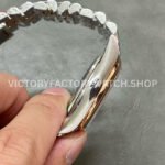 GM Factory Rolex Datejust 126201-0037 36mm Rose Gold Smooth Bezel Half Rose Gold Diamond Mop Silver Palm Motif Dial Jubilee