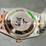 GM Factory Rolex Datejust 126201-0037 36mm Rose Gold Smooth Bezel Half Rose Gold Diamond Mop Silver Palm Motif Dial Jubilee