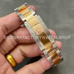 GM Factory Rolex Datejust 126231-0016 36mm Half Rose Gold Roman Numerals White Dial