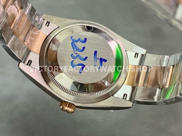 GM Factory Rolex Datejust 126231-0016 36mm Half Rose Gold Roman Numerals White Dial