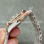 GM Factory Rolex Datejust 126231-0023 36mm Half Rose Gold Diamond Roman Numerals Grey Dial Jubilee