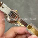 GM Factory Rolex Datejust 126233-0021 36mm Half Yellow Gold Diamond Mop Black Dial Jubilee