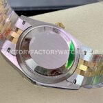 GM Factory Rolex Datejust 126233-0025 36mm Half Yellow Gold Diamond Roman Numerals Green Dial Jubilee