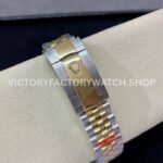 GM Factory Rolex Datejust 126233-0025 36mm Half Yellow Gold Diamond Roman Numerals Green Dial Jubilee