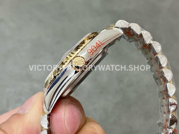 GM Factory Rolex Datejust 126233-0031 36mm Half Yellow Gold Diamond Roman Numerals Silver Dial Jubilee