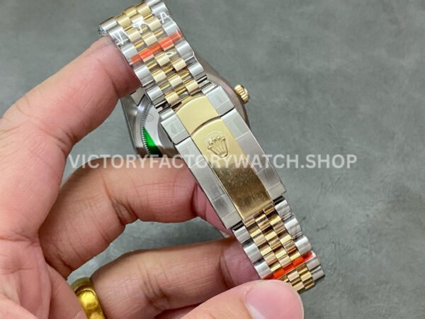 GM Factory Rolex Datejust 126233-0031 36mm Half Yellow Gold Diamond Roman Numerals Silver Dial Jubilee
