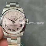GS Factory Rolex Datejust 278240 pink Roman dial 31mm full 904L steel watch
