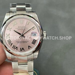 GS Factory Rolex Datejust 278240 pink Roman dial 31mm full 904L steel watch