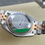 GS Factory Rolex Datejust 278241-0002 31mm Half Rose Gold Roman Number White Dial Jubilee