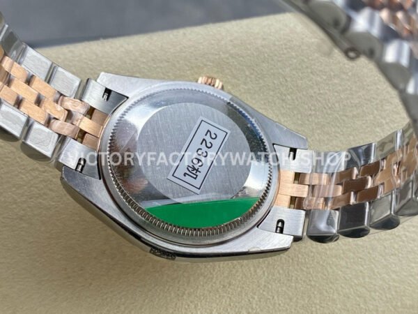 GS Factory Rolex Datejust 278241-0002 31mm Half Rose Gold Roman Number White Dial Jubilee
