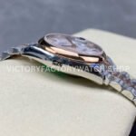 GS Factory Rolex Datejust 278241-0002 31mm Half Rose Gold Roman Number White Dial Jubilee