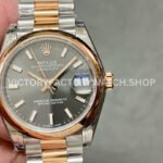 GS Factory Rolex Datejust 278241 grey dial 31mm half rose gold watch