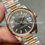 GS Factory Rolex Datejust 278241-0017 31mm Half Rose Gold Grey Dial
