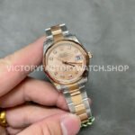 GS Factory Rolex Datejust 278241-0023 31mm Half Rose Gold Diamond Mop Pink Dial