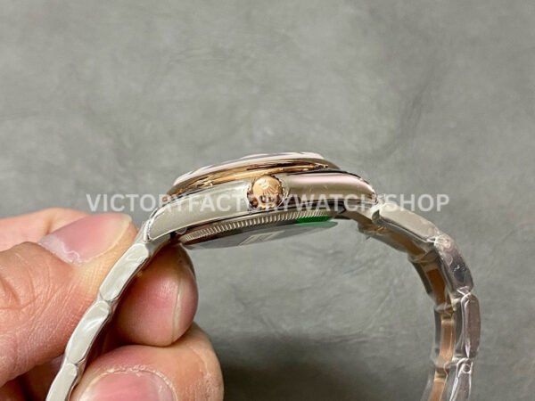 GS Factory Rolex Datejust 278241-0023 31mm Half Rose Gold Diamond Mop Pink Dial