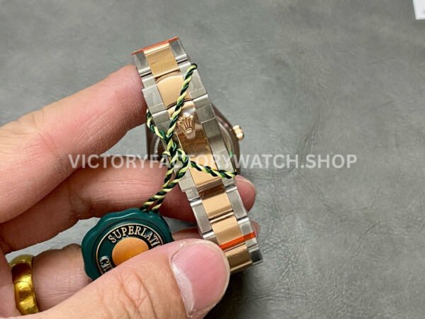 GS Factory Rolex Datejust 278241-0023 31mm Half Rose Gold Diamond Mop Pink Dial