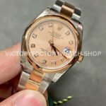 GS Factory Rolex Datejust 278241-0023 31mm Half Rose Gold Diamond Mop Pink Dial