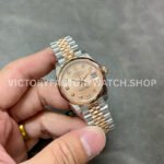 GS Factory Rolex Datejust 278241-0024 31mm Half Rose Gold Diamond Mop Pink Dial Jubilee
