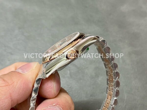 GS Factory Rolex Datejust 278241-0024 31mm Half Rose Gold Diamond Mop Pink Dial Jubilee