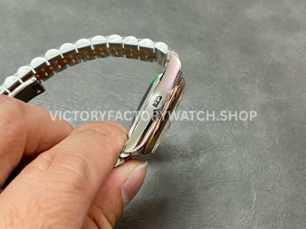 GS Factory Rolex Datejust 278241-0024 31mm Half Rose Gold Diamond Mop Pink Dial Jubilee