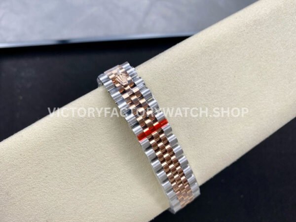 GS Factory Rolex Datejust 278241-0030 31mm Half Rose Gold  Roman Number Grey Dial