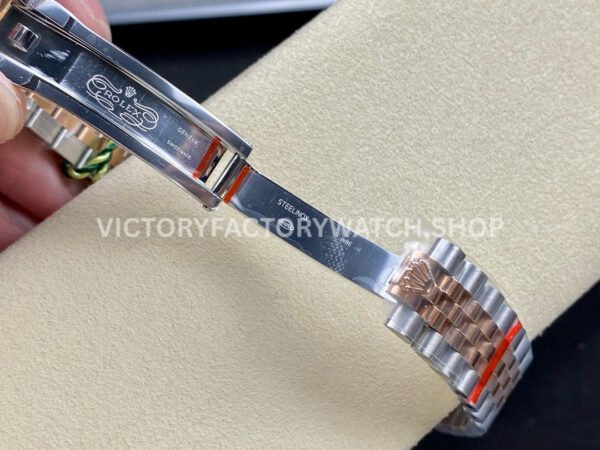 GS Factory Rolex Datejust 278241-0030 31mm Half Rose Gold  Roman Number Grey Dial