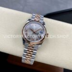 GS Factory Rolex Datejust 278241-0030 31mm Half Rose Gold  Roman Number Grey Dial