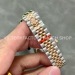 GS Factory Rolex Datejust 278271-0020 31mm Half Rose Gold Roman Numerals Diamond Purple Dial Jubilee