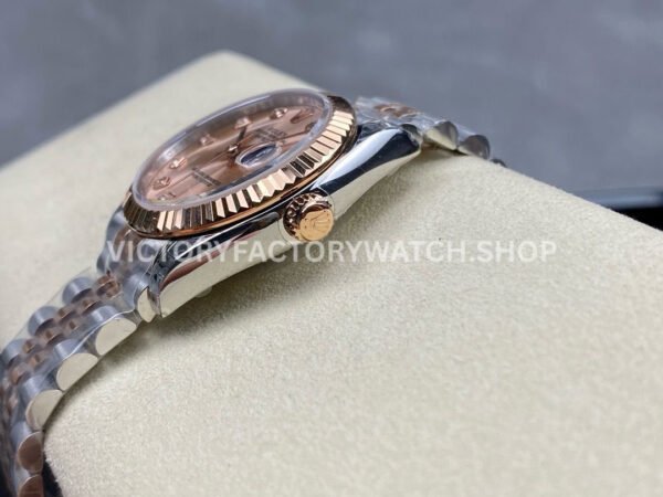 GS Factory Rolex Datejust 278271-0024 31mm Half Rose Gold Diamond Mop Pink Dial Jubilee