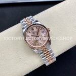 GS Factory Rolex Datejust 278271-0024 31mm Half Rose Gold Diamond Mop Pink Dial Jubilee