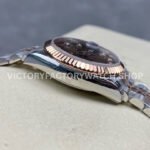 GS Factory Rolex Datejust 278271-0028 31mm Half Rose Gold Diamond Mop Brown Dial Jubilee