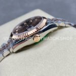 GS Factory Rolex Datejust 278271-0028 31mm Half Rose Gold Diamond Mop Brown Dial Jubilee