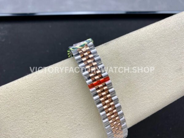 GS Factory Rolex Datejust 278271-0028 31mm Half Rose Gold Diamond Mop Brown Dial Jubilee