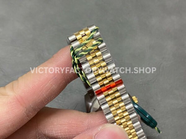 GS Factory Rolex Datejust 278273-0002 31mm Half Yellow Gold Roman Number White Dial Jubilee