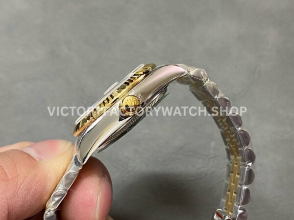 GS Factory Rolex Datejust 278273-0004 31mm Half Yellow Gold Roman Number Diamond Silver Dial Jubilee