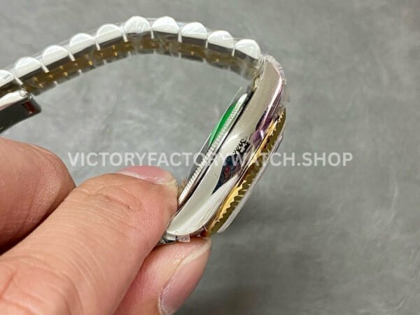 GS Factory Rolex Datejust 278273-0024 31mm Half Yellow Gold Diamond Mop Black Mother Of Pearl Dial Jubilee