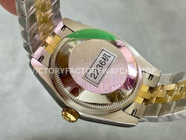 GS Factory Rolex Datejust 278273-0022 31mm Half Yellow Gold Diamond Mop Grey Dial Jubilee