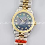 GS Factory Rolex Datejust 278273 black MOP diamond dial 31mm half yellow gold Jubilee model