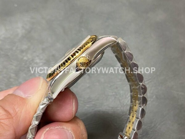 GS Factory Rolex Datejust 278273-0026 31mm Half Yellow Gold Diamond Mop Champagne Dial Jubilee