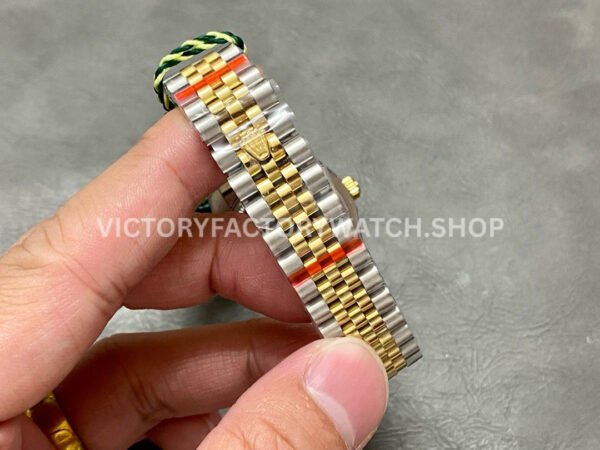 GS Factory Rolex Datejust 278273-0026 31mm Half Yellow Gold Diamond Mop Champagne Dial Jubilee