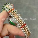 GS Factory Rolex Datejust 278273-0030 31mm Half Yellow Gold Diamond Mop Green Dial Jubilee