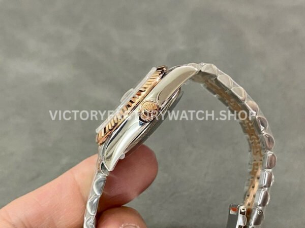 GS Factory Rolex Datejust 278273-0030 31mm Half Yellow Gold Diamond Mop Green Dial Jubilee