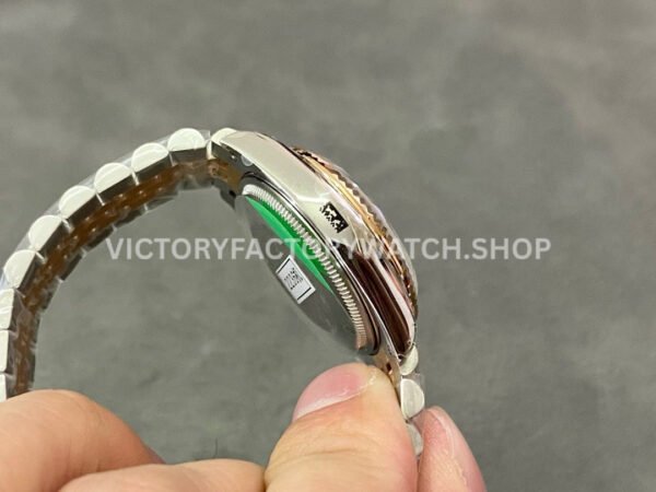 GS Factory Rolex Datejust 278273-0030 31mm Half Yellow Gold Diamond Mop Green Dial Jubilee