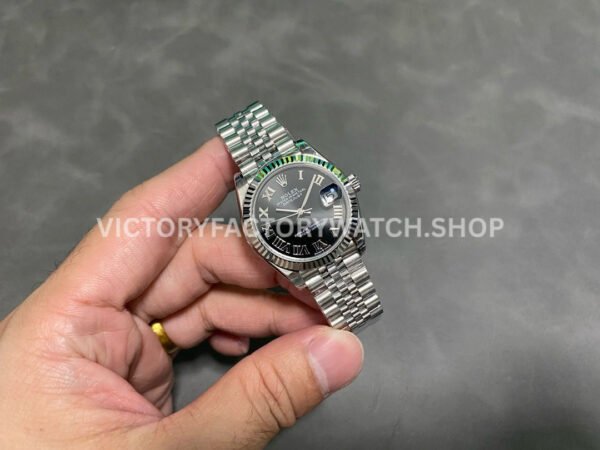 GS Factory Rolex Datejust 278274-0002 31mm Full 904L Roman Number Black Dial Jubilee