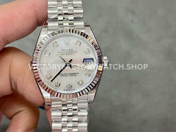 Rolex Datejust white MOP diamond dial 31mm GS factory